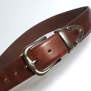 Fossil Belt Genuine Leather Dark Brown Mens M 1.5" Casual Fits 27"-31" Rustic.